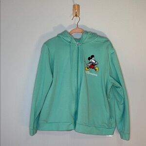 Disney Women’s Teal Zip-Up Hoodie ✨🐭